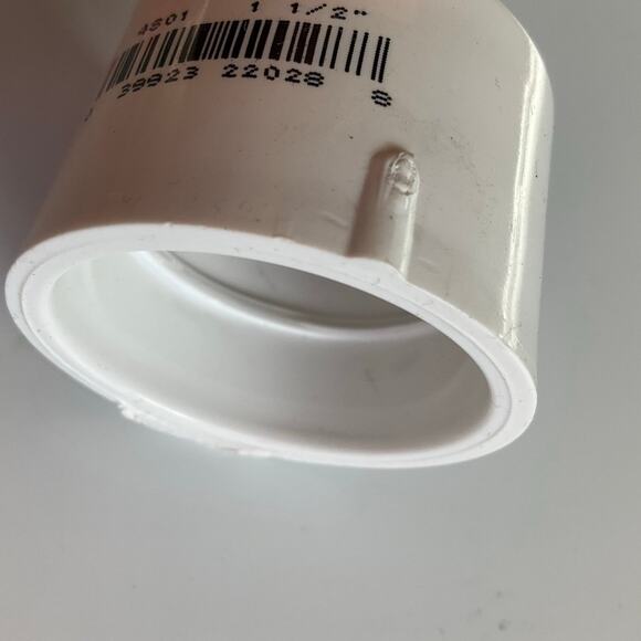 Coupling U4801 11/2 HXH PVC White 1-1/2" D2665 - Picture 4 of 4